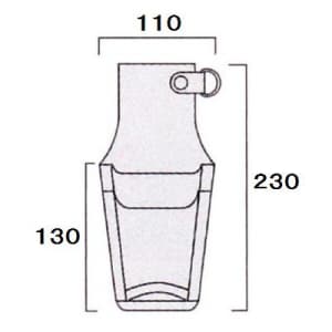 フジ矢 ペンチホルダー Dカン付 ペンチ2丁差し サイズ:230×130×110mm ペンチホルダー Dカン付 ペンチ2丁差し サイズ:230×130×110mm LP-3D 画像4