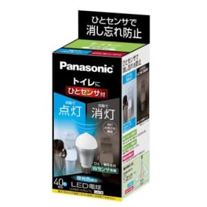 パナソニック 【生産完了品】【ケース販売特価 10個セット】LED電球 ひとセンサタイプ トイレ向け 全光束485lm 40W形相当 昼光色 E26口金 LDA6D-H/KU/TL_set