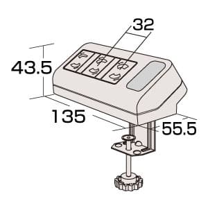 サンワサプライ 便利タップ 2P・3個口 抜け止めタイプ 電源コード長:2m 便利タップ 2P・3個口 抜け止めタイプ 電源コード長:2m TAP-B25 画像5