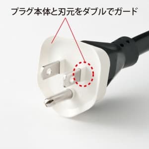 サンワサプライ プラグ安全カバー 3P用 2個入 プラグ安全カバー 3P用 2個入 TAP-PSC3N 画像2