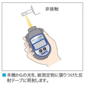 タスコ デジタル回転計 接触・非接触両用型 デジタル回転計 接触・非接触両用型 TA479C 画像3