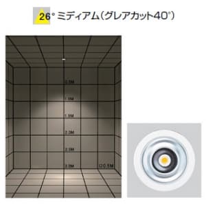 山田照明 LEDダウンライト 取付穴φ125mm 埋込高135mm 白色相当 定格光束2230lm FHT42W相当 ホワイト LEDダウンライト 取付穴φ125mm 埋込高135mm 白色相当 定格光束2230lm FHT42W相当 ホワイト DD-3206-W 画像5