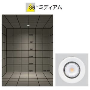 山田照明 【生産完了品】LEDダウンライト 取付穴φ150mm 埋込高125mm 昼白色相当 定格光束1057lm FHT24W相当 ホワイト 【生産完了品】LEDダウンライト 取付穴φ150mm 埋込高125mm 昼白色相当 定格光束1057lm FHT24W相当 ホワイト DD-3243-N 画像4