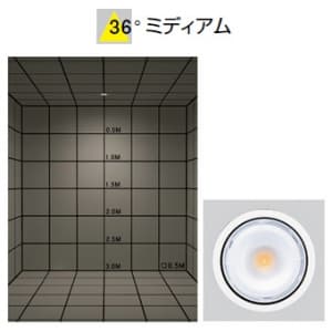 山田照明 【生産完了品】LEDダウンライト 取付穴φ100mm 埋込高165mm 昼白色相当 定格光束1056lm FHT24W相当 ホワイト 【生産完了品】LEDダウンライト 取付穴φ100mm 埋込高165mm 昼白色相当 定格光束1056lm FHT24W相当 ホワイト DD-3196-N 画像4