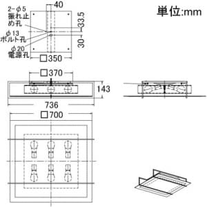 山田照明 【生産完了品】シーリングライト 8〜10畳向け E26電球形蛍光灯(電球色)A15形×6 シーリングライト 8～10畳向け E26電球形蛍光灯(電球色)A15形×6 LF-3829 画像2