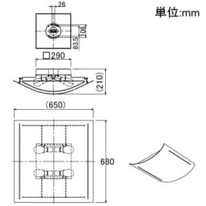 山田照明 【生産完了品】シーリングライト 8〜10畳向け E26電球形蛍光灯(電球色)A25形×4 シーリングライト 8～10畳向け E26電球形蛍光灯(電球色)A25形×4 LF-3717 画像3