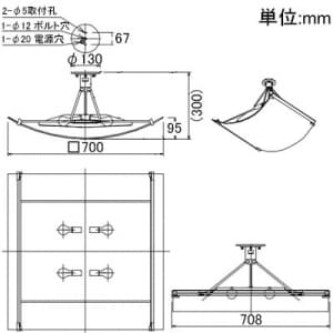 山田照明 【生産完了品】シーリングライト 8〜10畳向け E17クリプトン球(ホワイト)PS100W形×4 シーリングライト 8～10畳向け E17クリプトン球(ホワイト)PS100W形×4 LE-3646 画像2