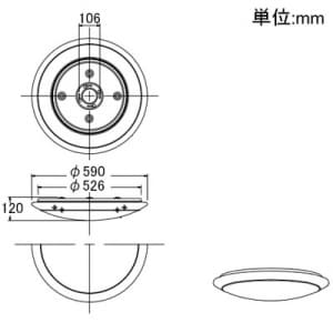 山田照明 【生産完了品】シーリングライト 8〜10畳向け 昼白色 丸形蛍光灯 FHC34形+27形+豆電球 シーリングライト 8～10畳向け 昼白色 丸形蛍光灯 FHC34形+27形+豆電球 LF-2915-N 画像3