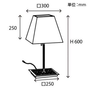 山田照明 【生産完了品】スタンドライト E26普通電球60W形×1 セード色:ホワイト スタンドライト E26普通電球60W形×1 セード色:ホワイト TI-4106 画像3