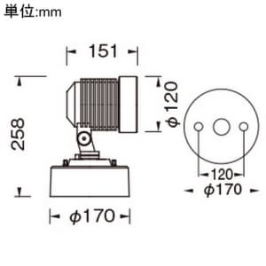 山田照明 【生産完了品】LED一体型スポットライト フランジタイプ ダイクロハロゲン100W相当 昼白色 定格光束843lm ダークグレーメタリック LED一体型スポットライト フランジタイプ ダイクロハロゲン100W相当 昼白色 定格光束843lm ダークグレーメタリック AD-2432-N 画像3