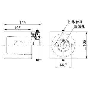 山田照明 【生産完了品】ブラケットライト E17クリプトン球(ホワイト)S40W形×1 壁付・置型兼用 ブラケットライト E17クリプトン球(ホワイト)S40W形×1 壁付・置型兼用 AE-2308 画像2