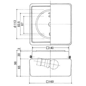 山田照明 【生産完了品】ブラケットライト E17ミニ球(ホワイト)40W形×1 壁付専用 ブラケットライト E17ミニ球(ホワイト)40W形×1 壁付専用 BI-4184 画像3