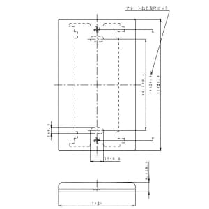 パナソニック カバープレート 取付枠付 スクエア 1連用 ベージュ カバープレート 取付枠付 スクエア 1連用 ベージュ WT8091F 画像2