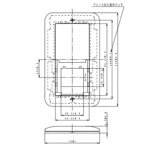 パナソニック 簡易耐火用スイッチプレート スイッチ1+コンセント1用 ラウンド ベージュ 簡易耐火用スイッチプレート スイッチ1+コンセント1用 ラウンド ベージュ WTC7511F 画像2