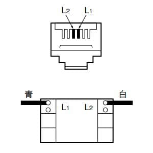 パナソニック 埋込テレホンモジュラジャック 6極2心 ホワイト 埋込テレホンモジュラジャック 6極2心 ホワイト WNT15629W 画像3