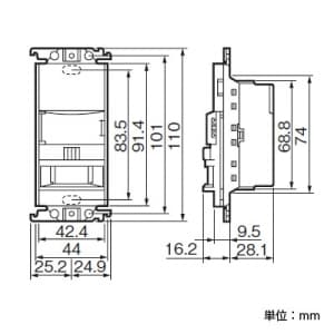 【生産完了品】かってにスイッチ 壁取付 熱線センサ付自動スイッチ 親器 LED対応 3A 100V ホワイト WTK1411W