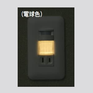 パナソニック 埋込熱線センサ付ナイトライト LED:電球色 0.6W コンセント付 15A 125V ベージュ 埋込熱線センサ付ナイトライト LED:電球色 0.6W コンセント付 15A 125V ベージュ WTF4065F 画像3