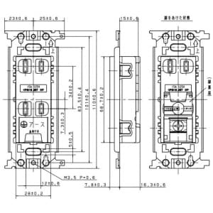 パナソニック フルカラー 埋込ダブルコンセント アースターミナル付 取付枠付 15A 125V グレー フルカラー 埋込ダブルコンセント アースターミナル付 取付枠付 15A 125V グレー WN1532H 画像3