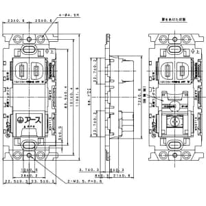 パナソニック フルカラー 埋込絶縁扉付コンセント アースターミナル付 取付枠付 15A 125V フルカラー 埋込絶縁扉付コンセント アースターミナル付 取付枠付 15A 125V WN15514 画像3