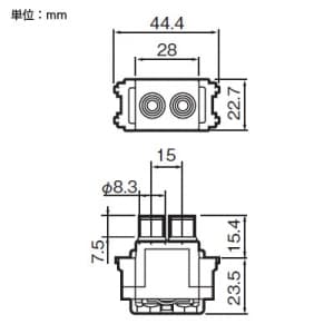 パナソニック 【生産完了品】フルカラー 埋込オーディオ用信号コンセント フルカラー 埋込オーディオ用信号コンセント WN4821 画像2