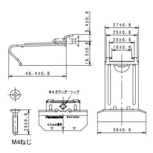 パナソニック フルカラー 石膏ボード用 はさみ金具 38〜42mm壁用 フルカラー 石膏ボード用はさみ金具 38〜42mm壁用 WNH3994 画像2