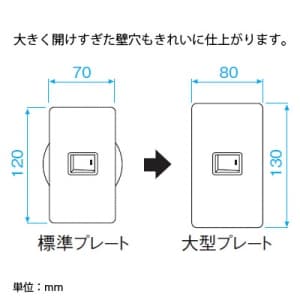 パナソニック フルカラー モダン大型プレート 2コ用 ダークベージュ フルカラー モダン大型プレート 2コ用 ダークベージュ WN8002Y 画像4