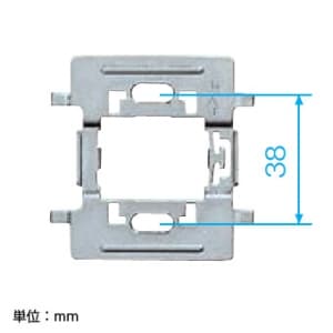 パナソニック フルカラー ホテル用プレート専用取付枠 ミニプレート1コ用 フルカラー ホテル用プレート専用取付枠 ミニプレート1コ用 WNH3901 画像2