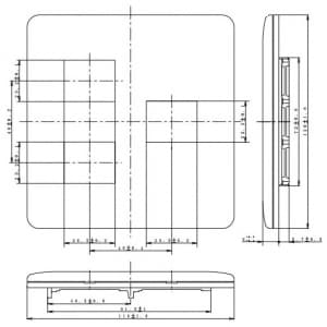 パナソニック フルカラー ワンタッチモダンプレート 3コ(2コ+1コ)用 ミルキーホワイト フルカラー ワンタッチモダンプレート 3コ(2コ+1コ)用 ミルキーホワイト WN6873WK 画像3