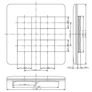 パナソニック フルカラー ワンタッチモダンプレート 4コ用 ミルキーホワイト フルカラー ワンタッチモダンプレート 4コ用 ミルキーホワイト WN6804WK 画像3