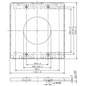 パナソニック フルカラー 新金属コンセントプレート2型 丸型 穴径58.5mm フルカラー 新金属コンセントプレート2型 丸型 穴径58.5mm WN6555K 画像3