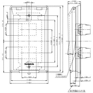 パナソニック フルカラー 金属防滴プレート 2コ用 取付枠付 フルカラー 金属防滴プレート 2コ用 取付枠付 WN7802K 画像2