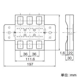 パナソニック 三相用ジョイントボックス 4心 5分岐 20A 300V 三相用ジョイントボックス 4心 5分岐 20A 300V WJ8405 画像2