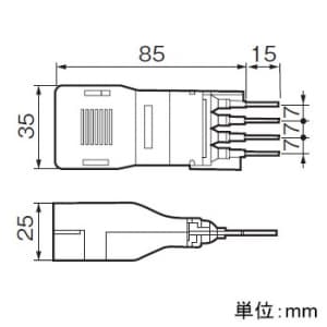 パナソニック 絶縁ホルダー付4心棒型圧着端子 フル端子側面型3.5〜5.5&#13215;用 絶縁ホルダー付4心棒型圧着端子 フル端子側面型3.5〜5.5&#13215;用 WV2205 画像2