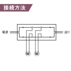 パナソニック 2線ブランチボックス 20A 300V 2線ブランチボックス 20A 300V WJ3000 画像2