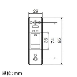 パナソニック ケースウェイはめ込み タンブラスイッチB 片切 10A 300V ケースウェイはめ込み タンブラスイッチB 片切 10A 300V WK7501 画像2