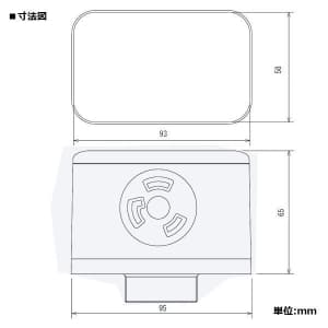 パナソニック ハイテンションアウトレット 角型 引掛接地コンセント 1コ口 30A 250V ベースねじ呼びC39 ハイテンションアウトレット 角型 引掛接地コンセント 1コ口 30A 250V ベースねじ呼びC39 DUK51352 画像2