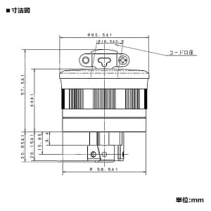 パナソニック 引掛3Pキャップ 30A 250V ミルキーホワイト 引掛3Pキャップ 30A 250V ミルキーホワイト WF6331W 画像2