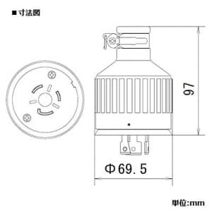 パナソニック 防水引掛3Pゴムキャップ 30A 250V ブラック 防水引掛3Pゴムキャップ 30A 250V ブラック WF8331 画像2