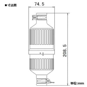 パナソニック 防水引掛3Pゴムコードコネクタ セット 30A 250V ブラック 防水引掛3Pゴムコードコネクタ セット 30A 250V ブラック WA5331 画像2