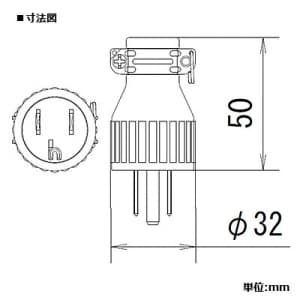 パナソニック 接地2Pゴムキャップ 15A 125V ブラック 接地2Pゴムキャップ 15A 125V ブラック WF7005K 画像2