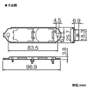 パナソニック 住設機器用 取付枠 2コ用 住設機器用 取付枠 2コ用 WCN3802 画像2