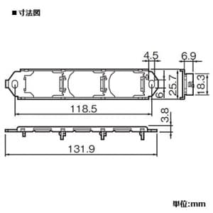 パナソニック 住設機器用 取付枠 3コ用 住設機器用 取付枠 3コ用 WCN3803 画像2