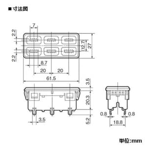 パナソニック 機器用はめ込みトリプルコンセント 極性付 15A 125V ブラック 機器用はめ込みトリプルコンセント 極性付 15A 125V ブラック WCF1031B 画像2