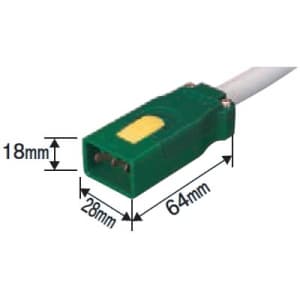 パナソニック ハーネス用OAタップ 接地2P抜け止め式 2コ口 ケーブル長5m 15A 125V ハーネス用OAタップ 接地2P抜け止め式 2コ口 ケーブル長5m 15A 125V WFA6652HG 画像3