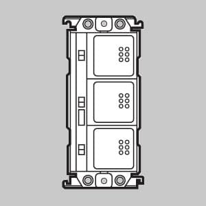 パナソニック スイッチ 3コ用 光アドレス設定式 スクエア シルバーグレー WRV5603S1