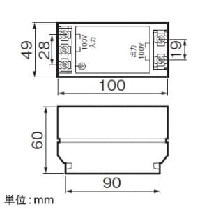 パナソニック ノイズフィルタトランス 分電盤用 ノイズフィルタトランス 分電盤用 WR2701 画像2