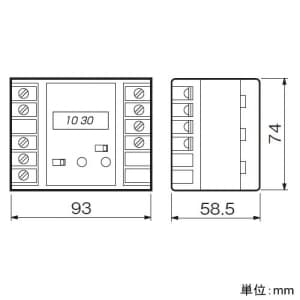 パナソニック 【生産完了品】ワンショットリモコン用定刻時間制御ユニット 分電盤用 ワンショットリモコン用定刻時間制御ユニット 分電盤用 WR4300K 画像2