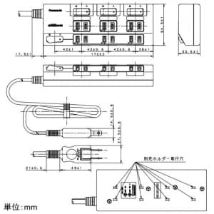 パナソニック ACアダプター対応タップ 6コ口 一括・個別スイッチ付 2mコード付 ACアダプター対応タップ 6コ口 一括・個別スイッチ付 2mコード付 WHA29263WKP 画像2