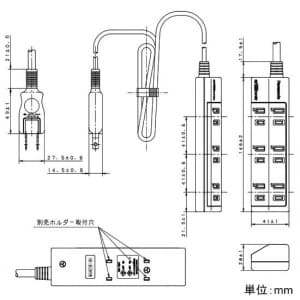 パナソニック ACアダプター対応タップ 6コ口 1mコード付 ACアダプター対応タップ 6コ口 1mコード付 WHA2916WKP 画像2