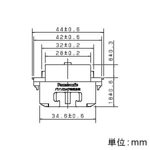 パナソニック 埋込テレホンモジュラジャック 6極2心 フル端子式 ミルキーホワイト 埋込テレホンモジュラジャック 6極2心 フル端子式 ミルキーホワイト WNT15629P 画像2